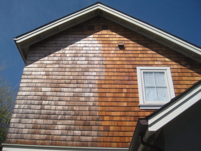 Cedar siding replacement